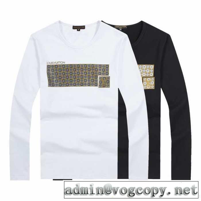 LOUIS vuitton ルイ ヴィトン 人気商品 2014秋冬 長袖tシャツ 2色可選