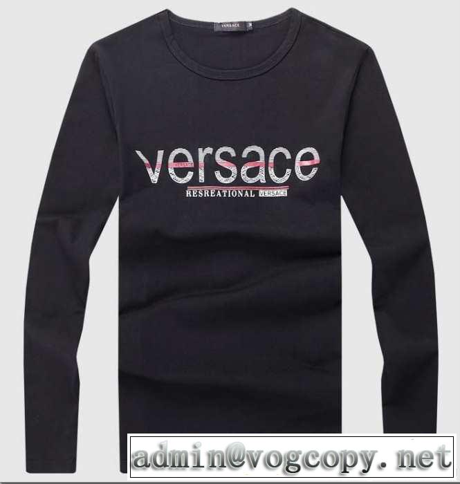 人気激売れ新作 2014秋冬 versace ヴェルサーチ 長袖tシャツ 4色可選