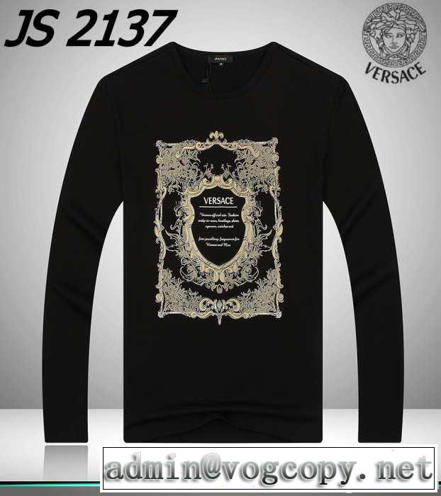 2014秋冬 超人気美品◆ versace ヴェルサーチ 長袖tシャツ 3色可選