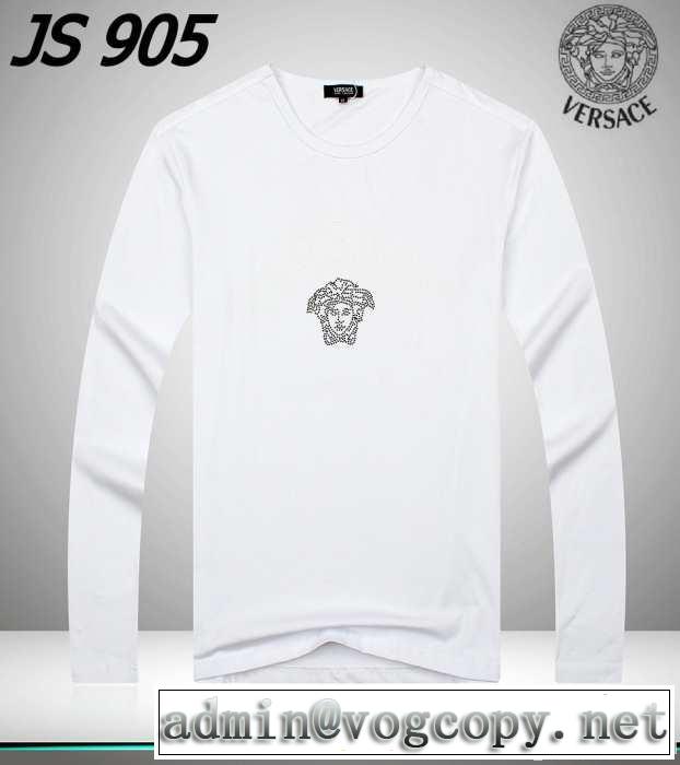 2014秋冬 versace ヴェルサーチ 長袖tシャツ 人気が爆発 3色可選