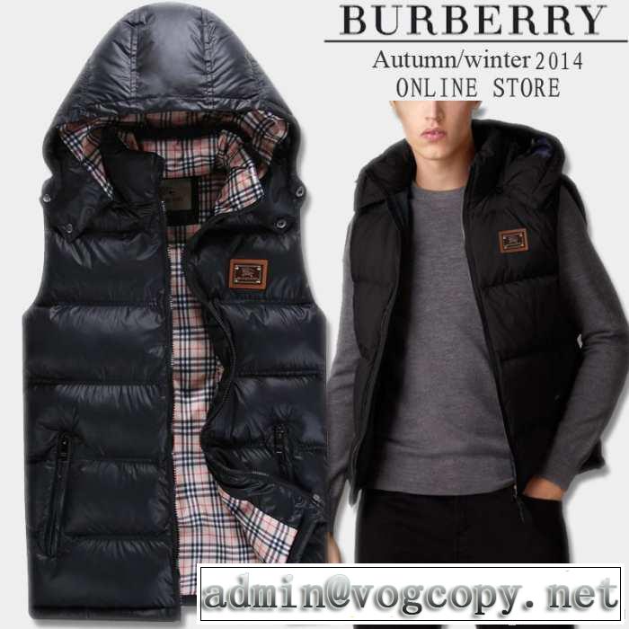 個性派 2014秋冬 burberry バーバリー ダウンベスト 防寒 ゆったりとしたサイズ感 3色可選