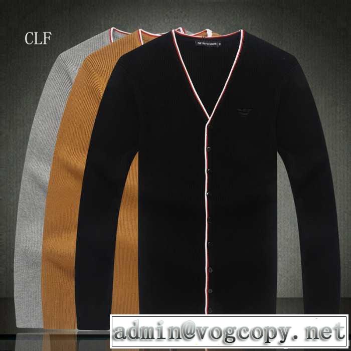 お買得☆2014秋冬 armani アルマーニ ニットセーター 細部にこだわったデザイン 3色可選