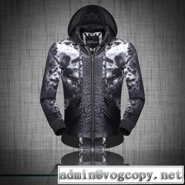 超人気美品◆ 2014秋冬 alexander mcqueen アレキサンダー マックイーン 真冬でも温かく過ごせる パーカー オリジナルプリント