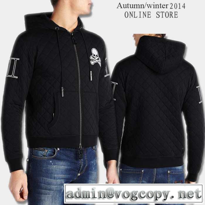 入手困難 2014秋冬 philipp plein フィリッププレイン パーカー 3色可選