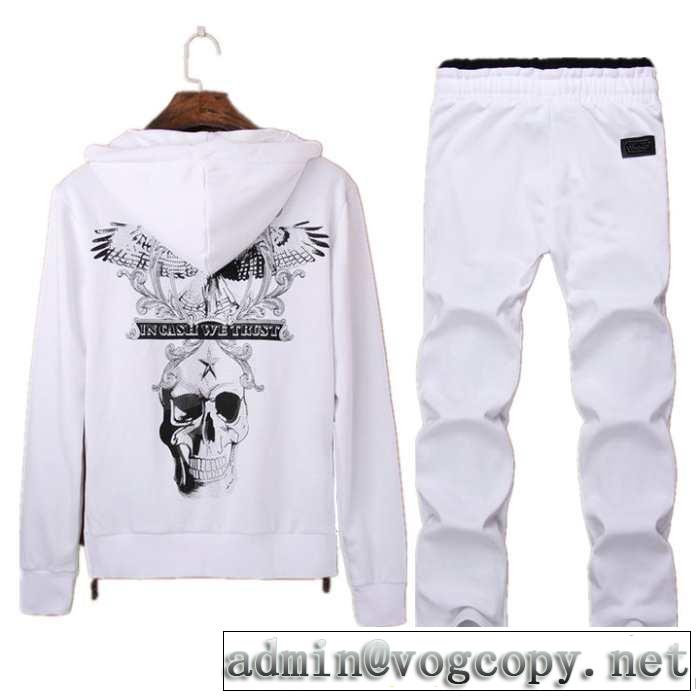 2014秋冬 philipp plein フィリッププレイン パーカー セットアップ上下 2色可選