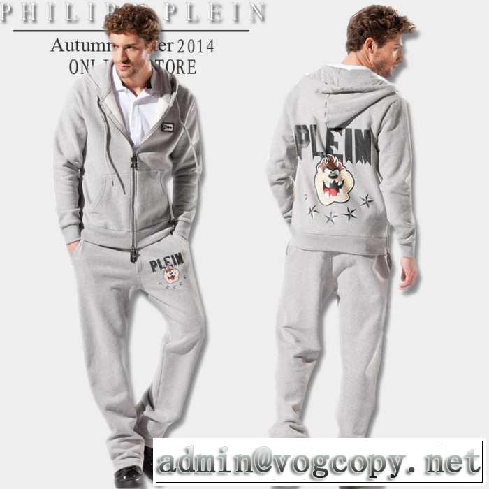 売れ筋 2014秋冬 philipp plein フィリッププレイン ジャージセット 2色可選