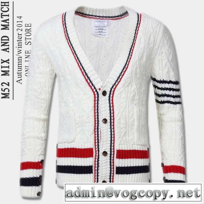 2014秋冬 新作登場 thom browne トムブラウン ニットセーター 2色可選