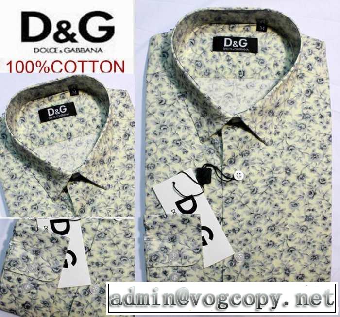 2014秋冬 首胸ロゴ dolce&gabbana ドルチェ＆ガッバーナ 長袖シャツ