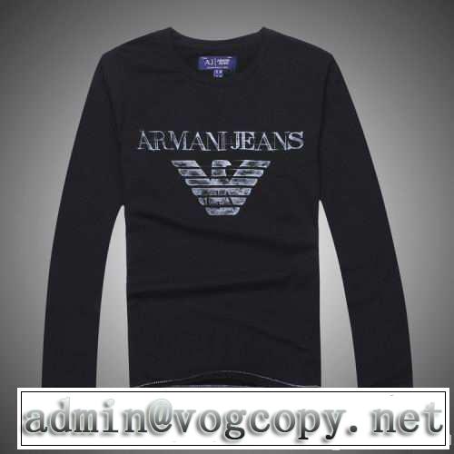 2014秋冬 armani アルマーニ プレゼントに 長袖 tシャツ 2色可選