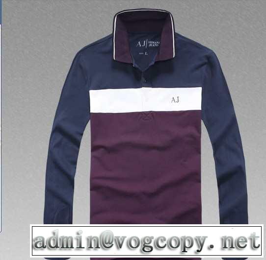 2014秋冬 armani アルマーニ お買得 長袖ポロシャツ 2色可選