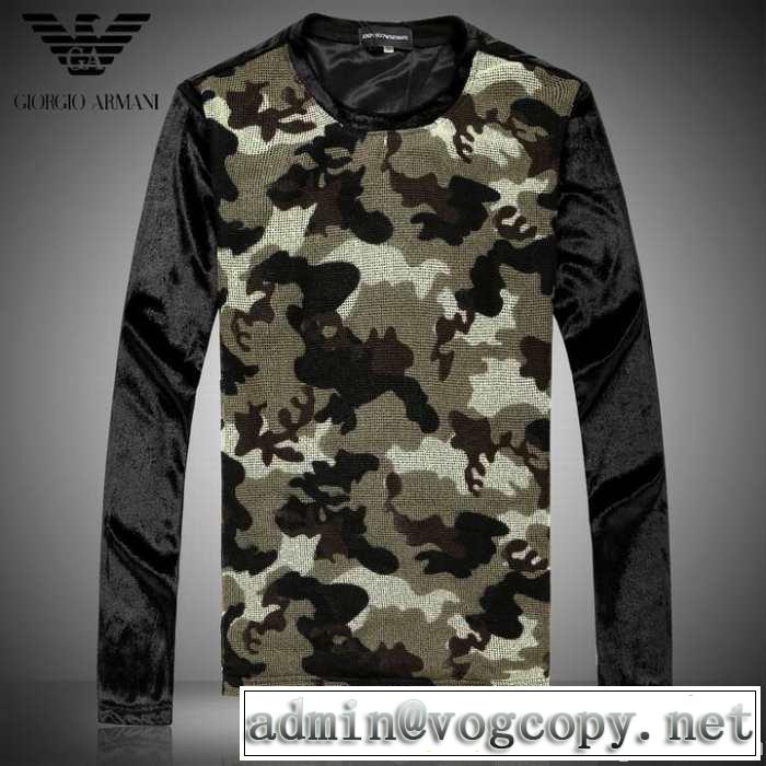 2014秋冬 吸汗速乾 armani アルマーニ 長袖 tシャツ