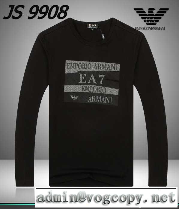 2014秋冬 贈り物にも◎ armani アルマーニ 長袖 tシャツ 3色可選