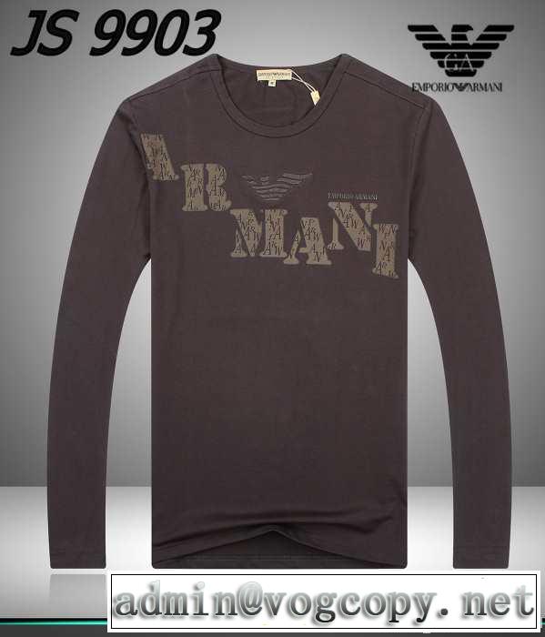 2014秋冬 超レア armani アルマーニ 長袖 tシャツ 3色可選