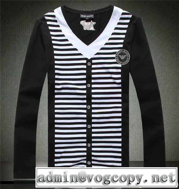 2014秋冬 最旬アイテム armani アルマーニ vネック 長袖 tシャツ 