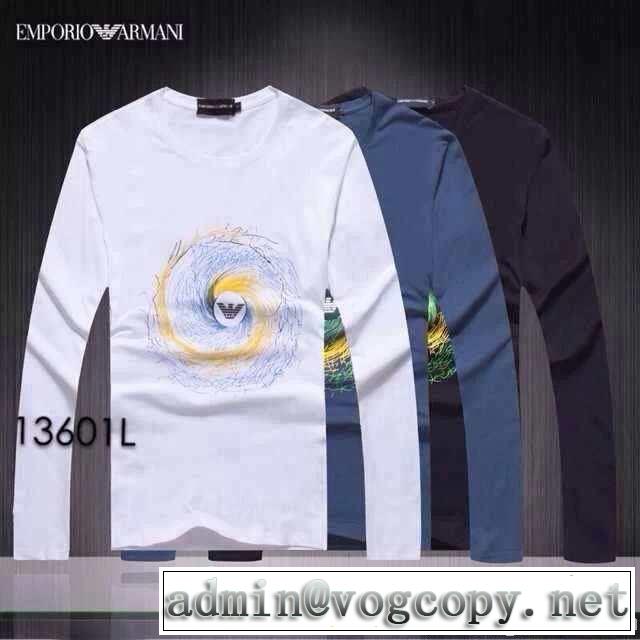 2014秋冬 armani アルマーニ 値下げ！長袖 tシャツ 3色可選