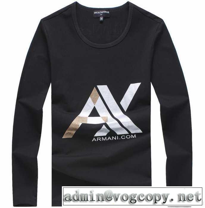 2014秋冬 armani アルマーニ 入手困難 長袖 tシャツ 4色可選