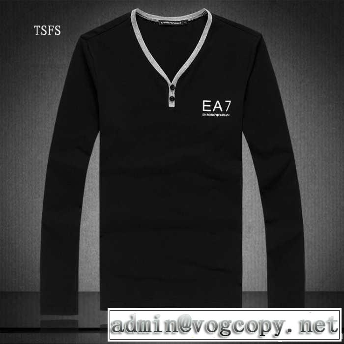 2014秋冬 大特価 armani アルマーニ vネック 長袖 tシャツ