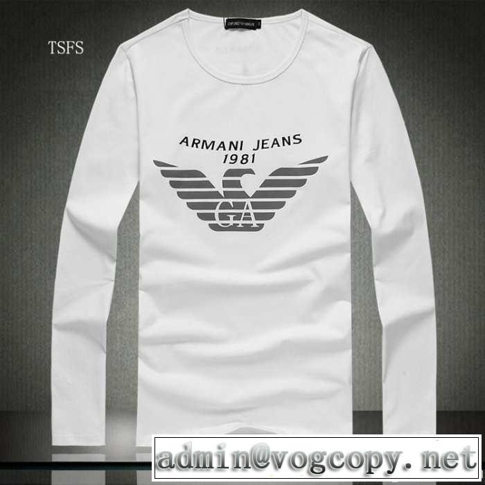 2014秋冬 最旬アイテム armani アルマーニ 長袖 tシャツ