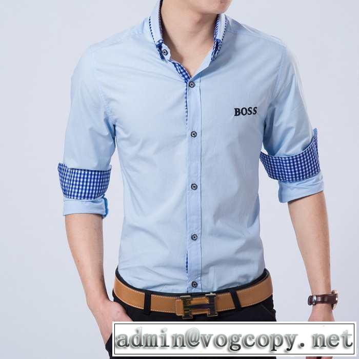 2014秋冬 贈り物にも◎ hugo boss ヒューゴボス 長袖シャツ
