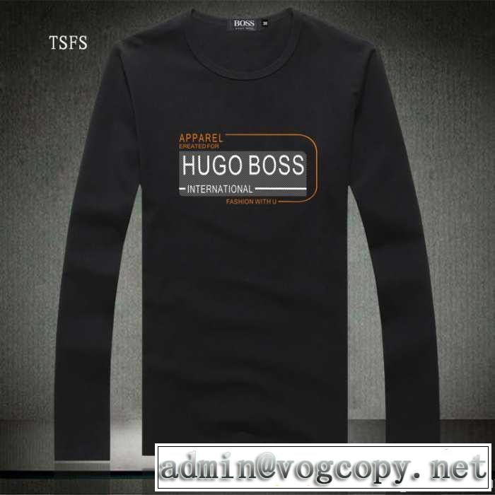 2014秋冬 上質 hugo boss ヒューゴボス 長袖 tシャツ