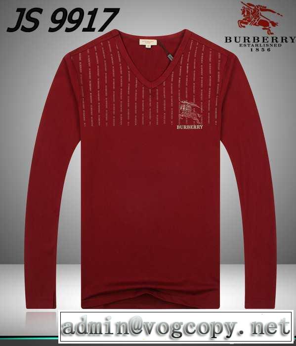 2014秋冬 高級感演出 burberry バーバリー vネック 長袖 tシャツ 4色可選