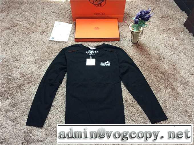 2014秋冬【激安】 hermes エルメス vネック 長袖 tシャツ