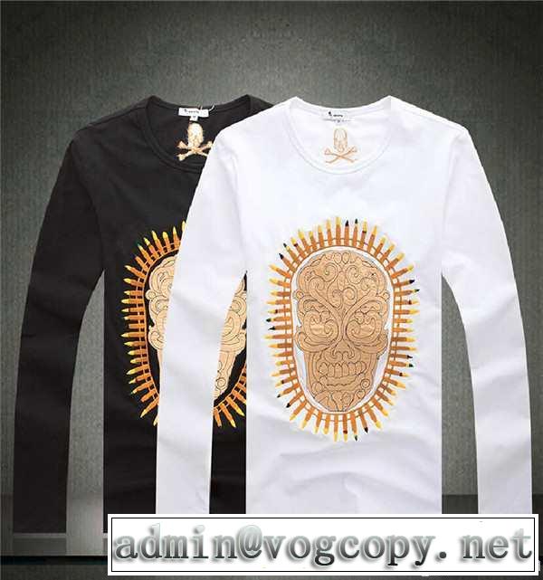 2014秋冬 プレゼントに philipp plein フィリッププレイン 長袖 tシャツ 2色可選