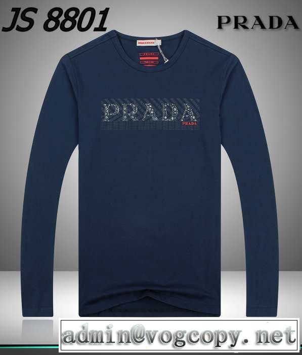 2014秋冬 ～希少 prada プラダ 長袖 tシャツ 4色可選