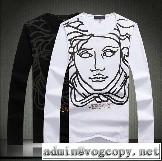2014秋冬 超人気美品◆ versace ヴェルサーチ 長袖 tシャツ 2色可選