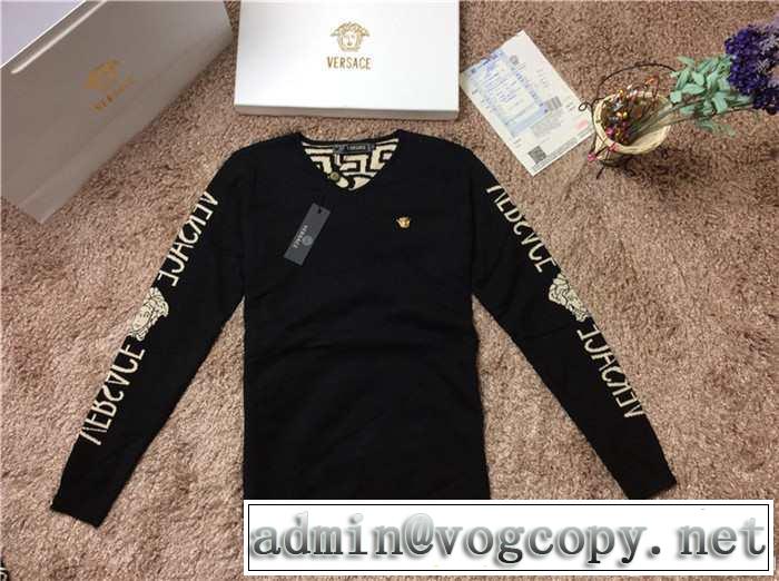 2014秋冬 versace ヴェルサーチ 大人気！vネック ニット