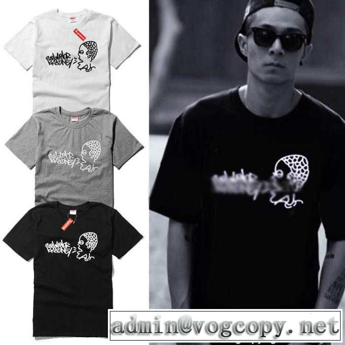 美品！ 2015春夏 supreme シュプリーム 半袖tシャツ 3色可選