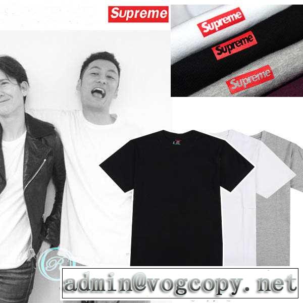 めちゃくちゃお得 2015春夏 supreme シュプリーム 半袖tシャツ 3色可選