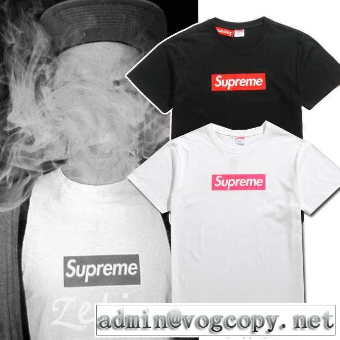 一味違うケーブル編みが魅力満点 2015春夏 supreme シュプリーム 半袖tシャツ 2色可選
