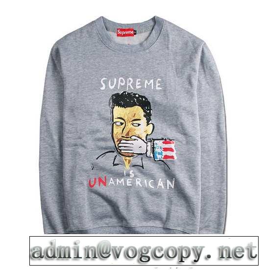 2015春夏 スタイルアップ効果 supreme シュプリーム プルオーバーパーカー 2色可選