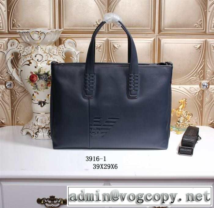 2015 armani アルマーニ 首胸ロゴ メンズ用 手持ち&ショルダー掛け 3916