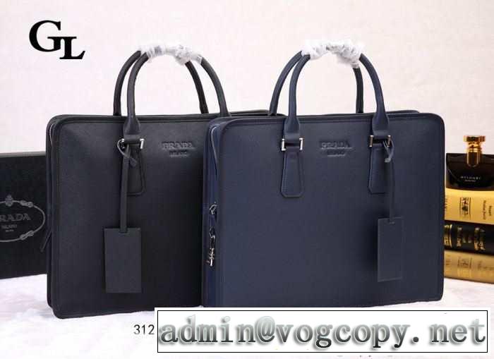 PRADA プラダ 2015 希少 メンズ用 手持ち&ショルダー掛け 2色可選 312-1