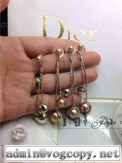 2015 dior ディオール 超人気美品◆ パール ロングピアス 8色可選
