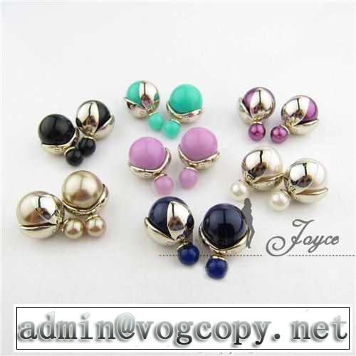 2015 dior ディオール 大人気☆new!! パール ピアス 8色可選