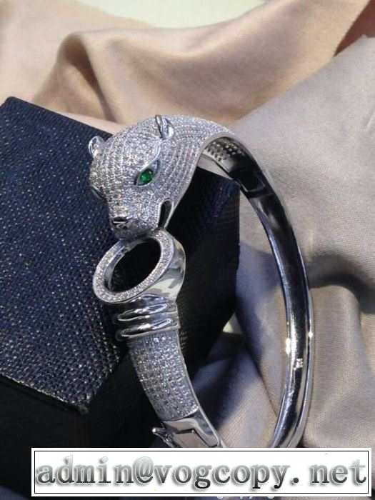 2015 超人気美品◆ cartier カルティエ ダイヤ級の輝き 925シルバー バングル
