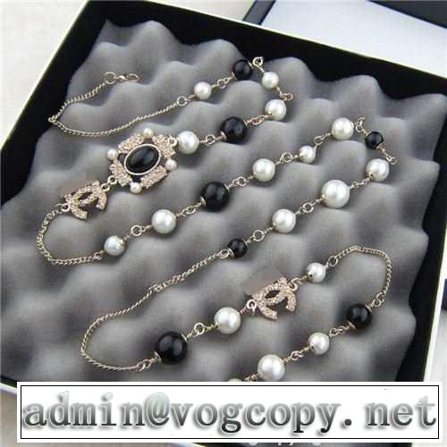 CH CH 2015 美品！パール 宝石ネックレス 2色可選 5050
