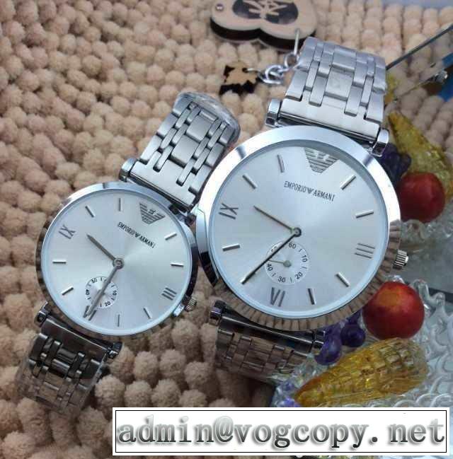 2015 めちゃくちゃお得 armani アルマーニ 3針 ステンレス 恋人腕時計 039134
