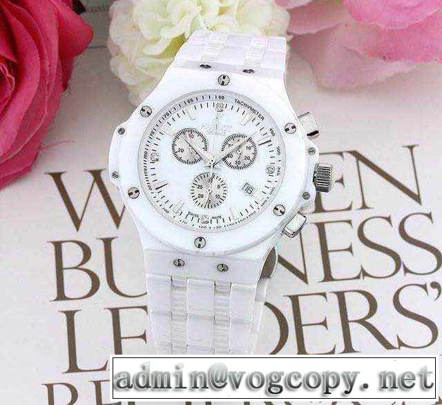 2015 存在感◎ hublot ウブロ サファイヤクリスタル風防 セラミック 女性用腕時計 4色可選