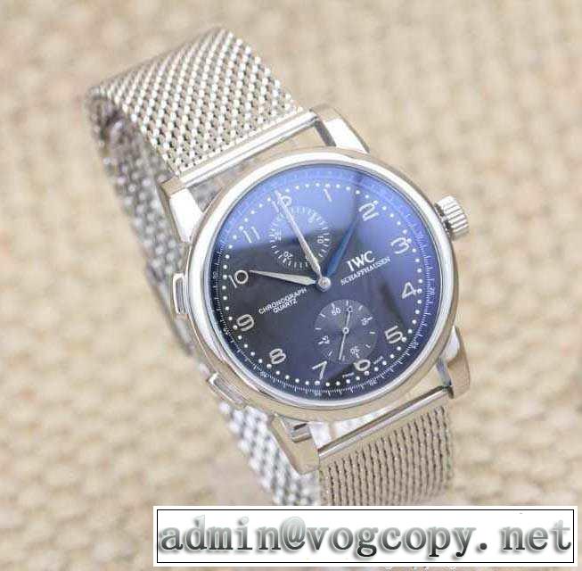 高級感溢れるデザイン 2015 iwc インターナショナルウォッチ カン クオーツ 夜光効果 5針クロノグラフ 男女兼用腕時計 2色可選