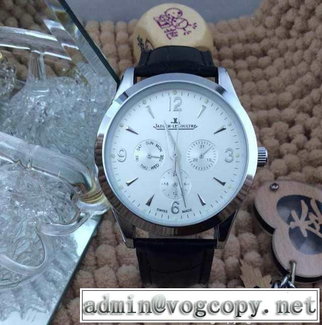 大人気☆NEW!! 2015 jaeger-lecoultre ジャガールクルト 6針クロノグラフ 男女兼用腕時計 2色可選