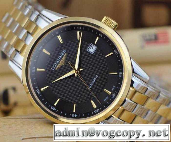 抜群の雰囲気が作れる! 2015 longines ロンジン サファイヤクリスタル風防 機械式（自動巻き）ムーブメント 男性用腕時計 3色可選