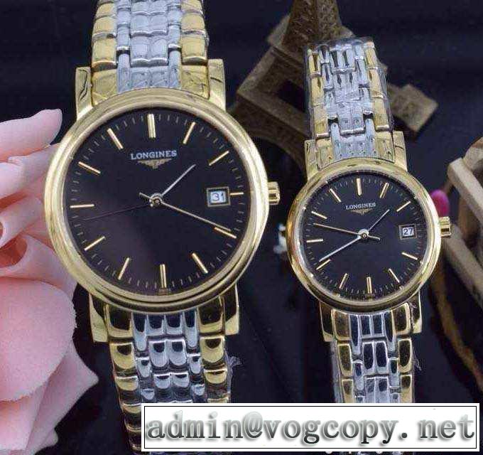 完売品！ 2015 longines ロンジン サファイヤクリスタル風防 クオーツ 恋人腕時計 9色可選
