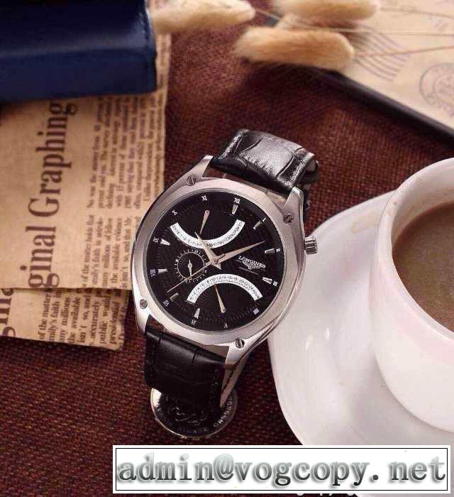 贈り物にも◎ 2015 longines ロンジン 6針クロノグラフ 男性用腕時計 6色可選