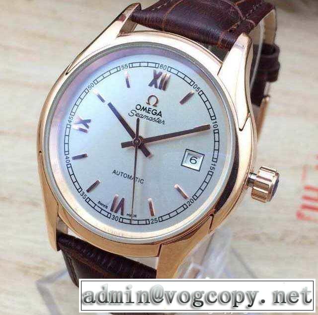 【激安】 2015 omega オメガ 機械式（自動巻き）コーティングガラス 男性用腕時計 2色可選