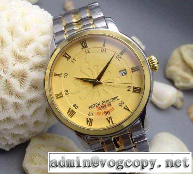 重宝するアイテム 2015 patek philippe パテックフィリップ 機械式（自動巻き）3針クロノグラフ 6色可選 ステンレス ベルト 男性用腕時計