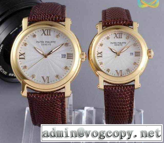 ファション性の高い 2015 patek philippe パテックフィリップ 3針クロノグラフ 恋人腕時計 スイスムーブメント 4色可選
